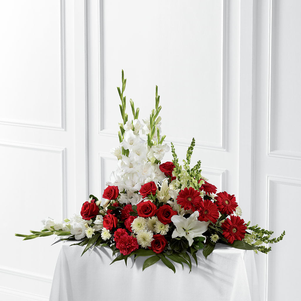 Crimson & White Arrangement – Party Evolution Llc, Tampa FL
