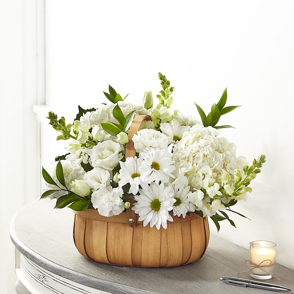 Pure Ivory Basket – Party Evolution Llc, Tampa FL