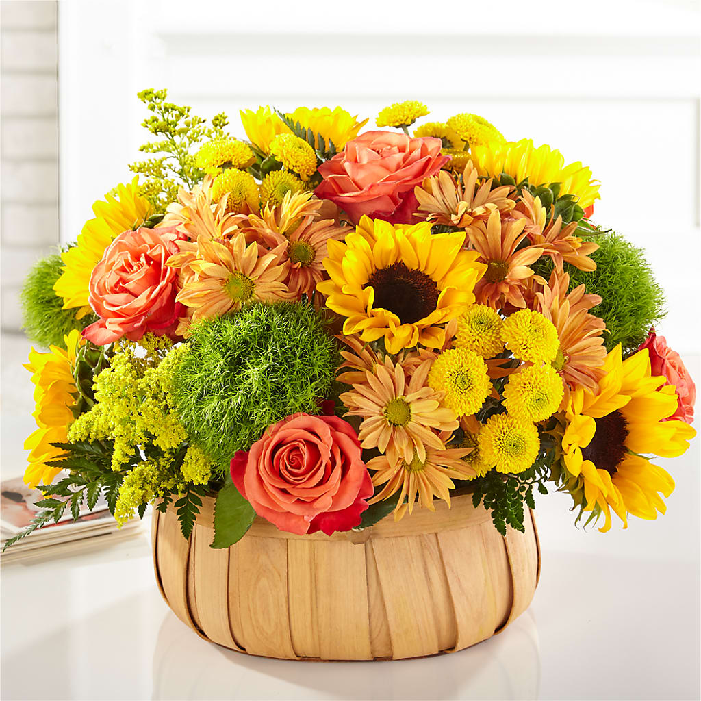 Harvest Sunflower Basket – Party Evolution Llc, Tampa FL