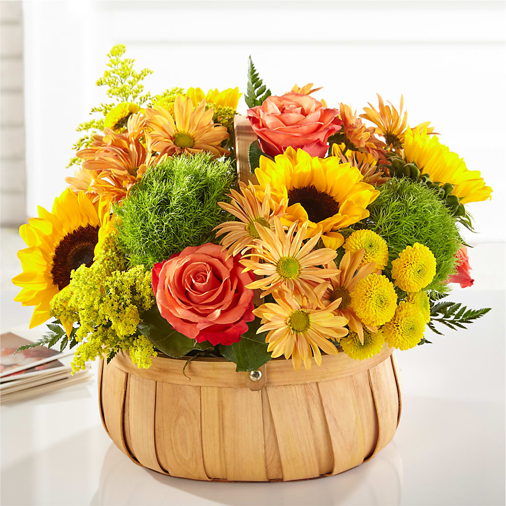 Harvest Sunflower Basket – Party Evolution Llc, Tampa FL