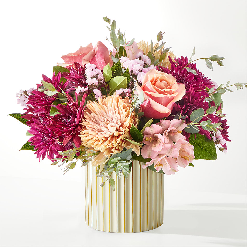 Berry Cobbler Bouquet with Ivory Vase – Party Evolution Llc, Tampa FL