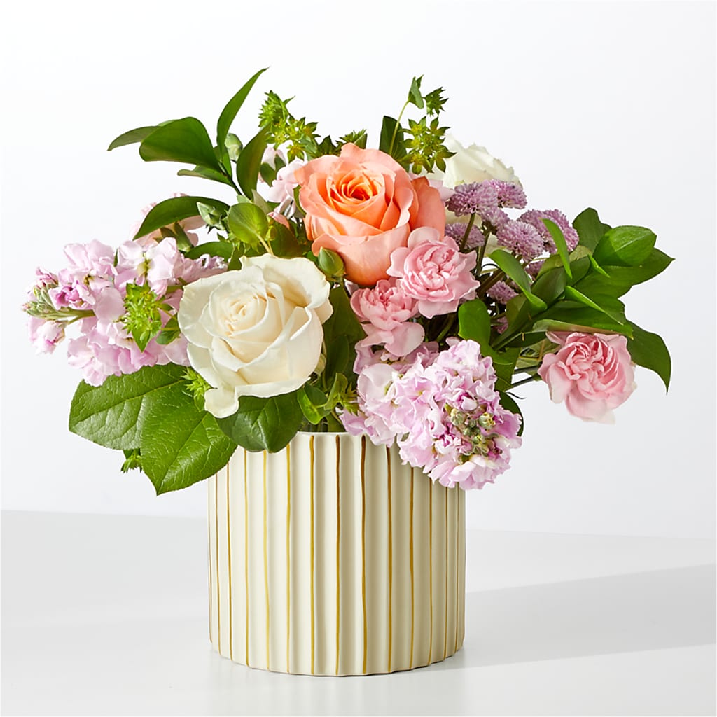 French Market Bouquet with Ivory Vase – Party Evolution Llc, Tampa FL