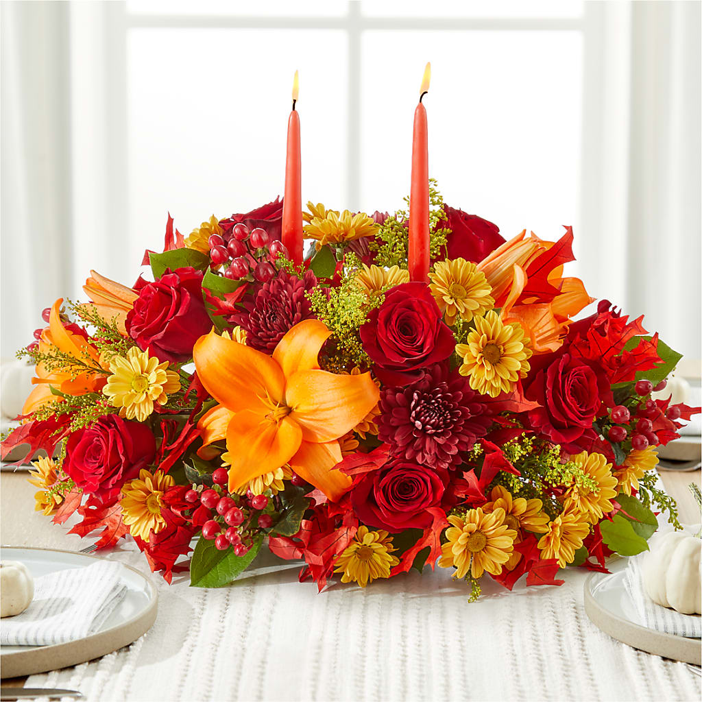 Autumn's Embrace Centerpiece – Party Evolution Llc, Tampa FL