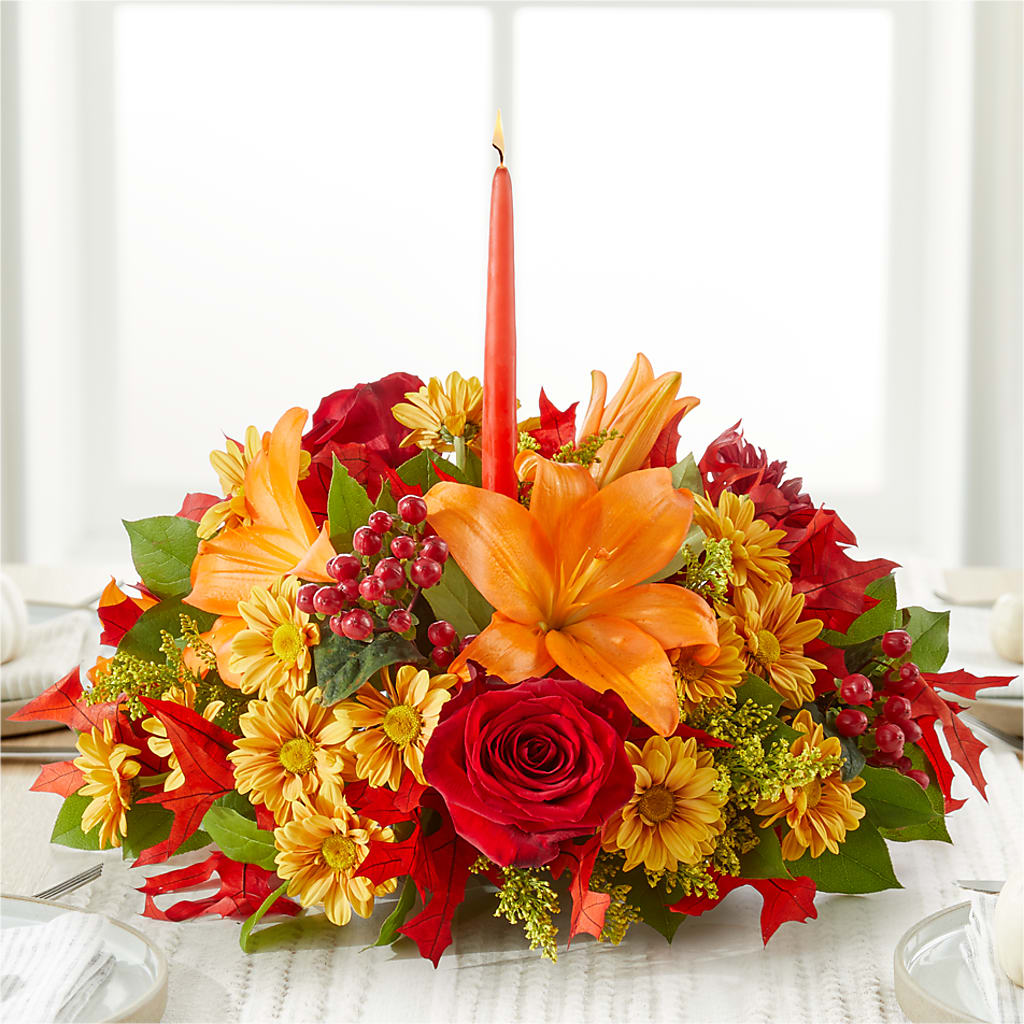 Autumn's Embrace Centerpiece – Party Evolution Llc, Tampa FL