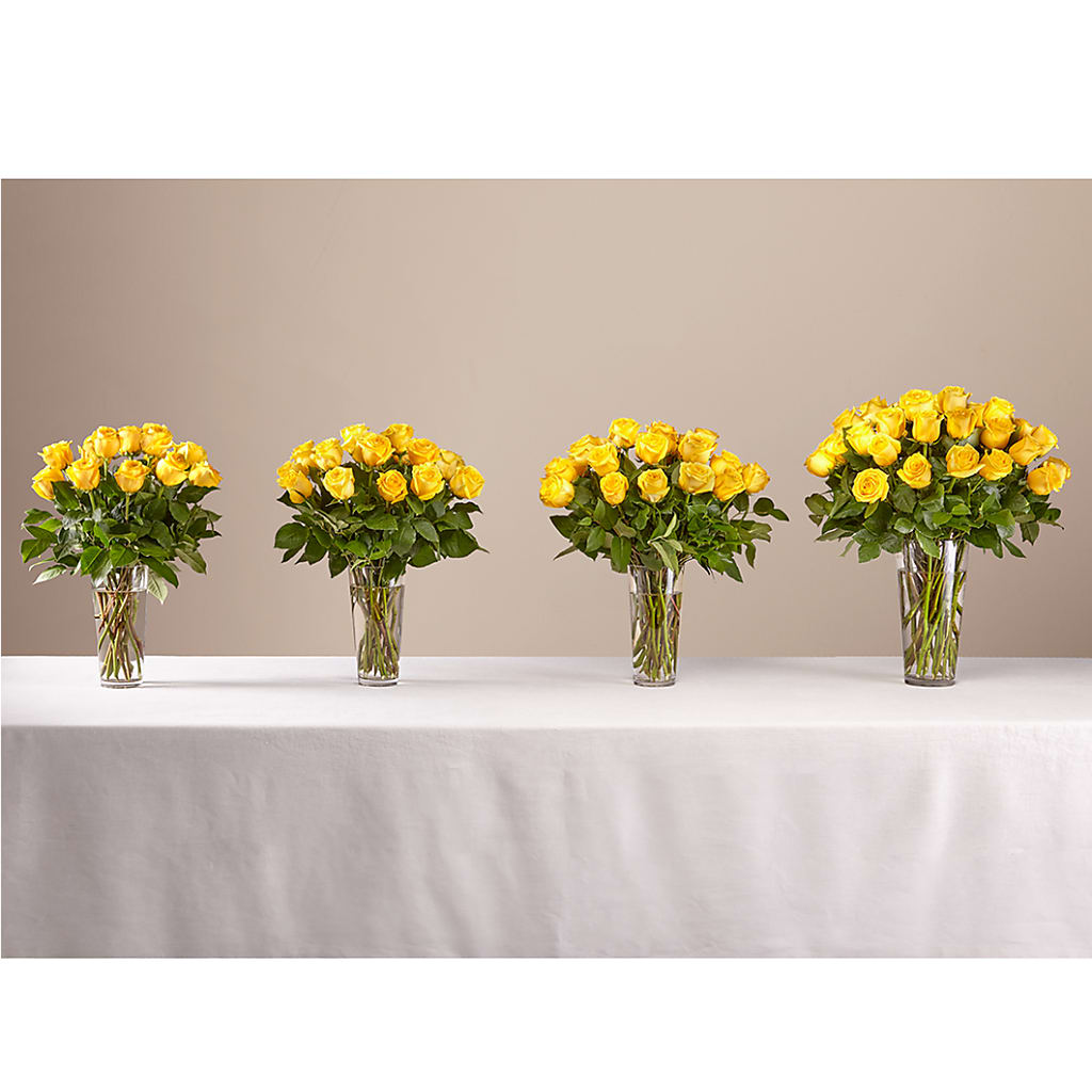 Long Stem Yellow Rose Bouquet –  Party Evolution Llc, Tampa FL