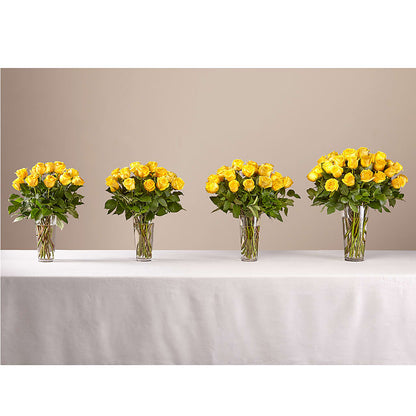 Long Stem Yellow Rose Bouquet –  Party Evolution Llc, Tampa FL