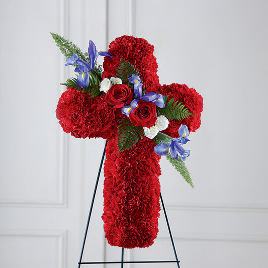 Faithful Hero Floral Cross –  Party Evolution Llc, Tampa FL