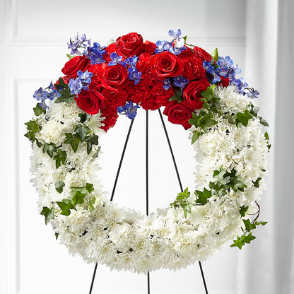 Patriotic Passion Wreath –  Party Evolution Llc, Tampa FL