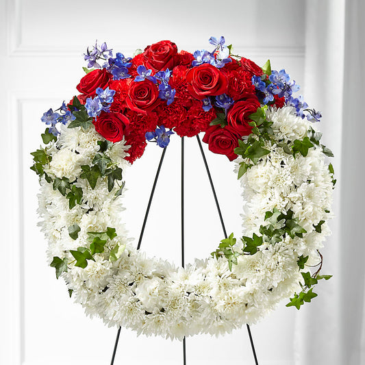 Patriotic Passion Wreath –  Party Evolution Llc, Tampa FL