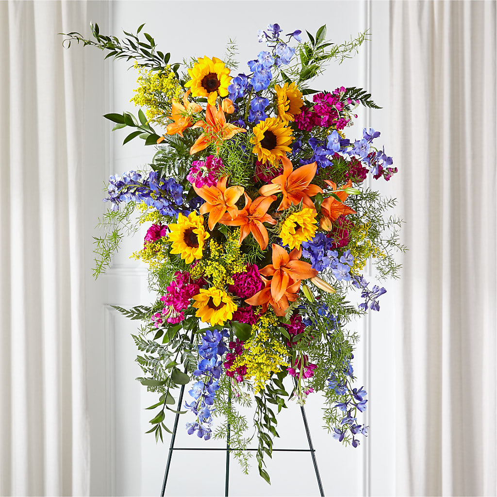 Sunlit Memories Standing Spray (Standard) –  Party Evolution Llc, Tampa FL