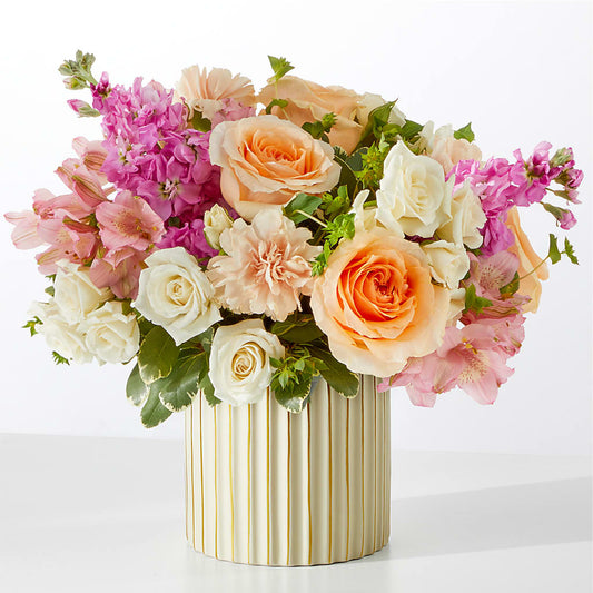 Paradise Bouquet with Ivory Vase –  Party Evolution Llc, Tampa FL